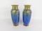 A pair of Royal Doulton stoneware vases