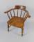 An oak smoker's bow chair