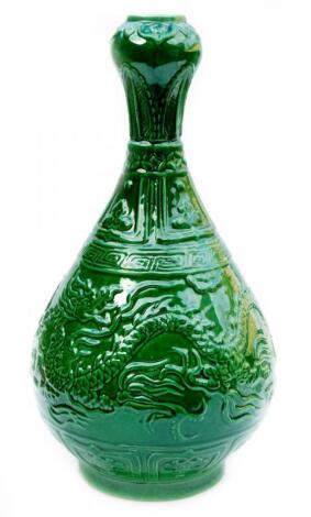 A large Chinese pottery Ming style vase