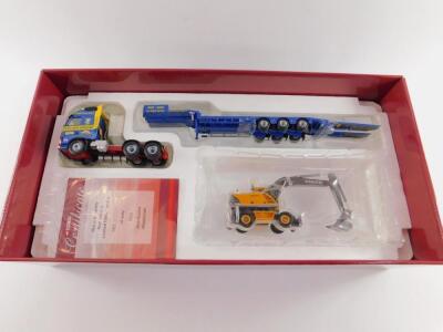 A Corgi die cast Heavy haulage model of a Volvo Fh Nooteboon Step frame Trailer - 2