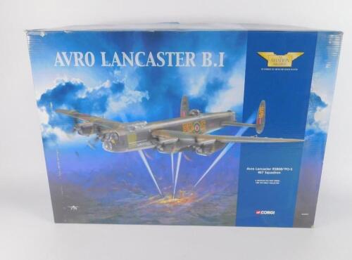 A Corgi Aviation die cast model of an Avro Lancaster B1