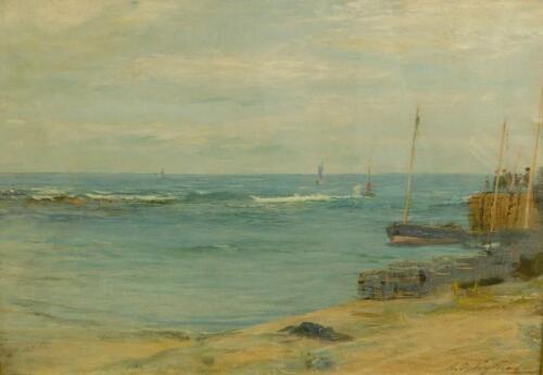 George Ogilvy Reid (1851-1928). Harbour scene