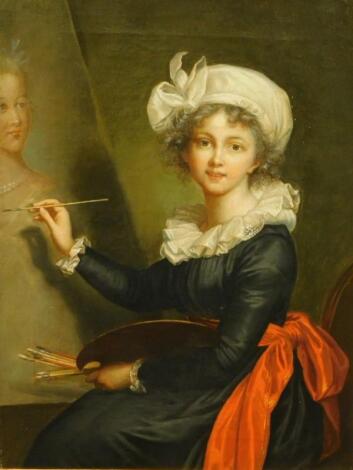 After Elizabeth Vigee le Brun (19thC). Self portrait of the artist