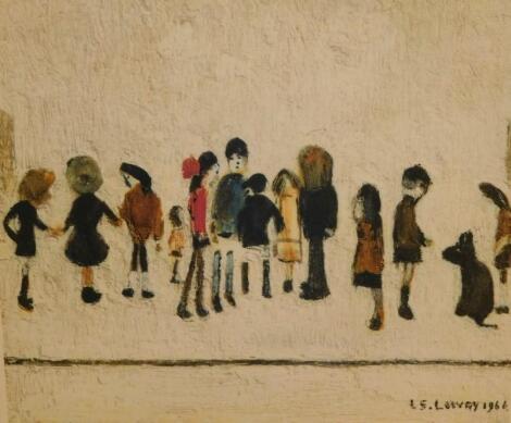 ‡Laurence Stephen Lowry (1887-1976). Group of Children