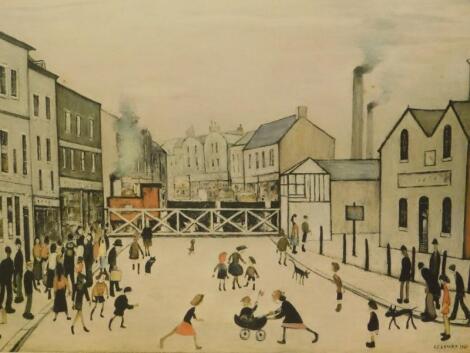 ‡Laurence Stephen Lowry (1887-1976). The Level Crossing