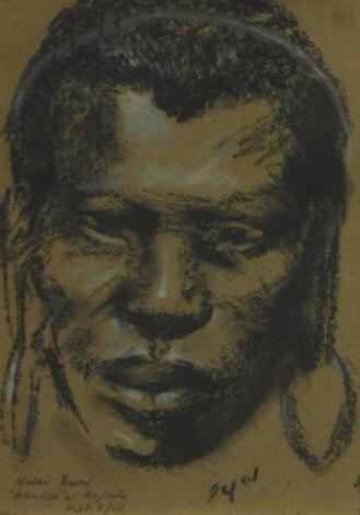 Hyman Segal (1914-2004). Masai Youth 'Sika-Kaa' at Kajiado