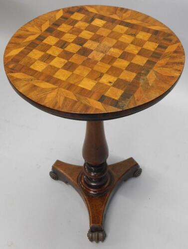 A William IV mahogany games table