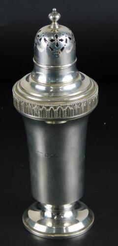 A George V silver sugar caster