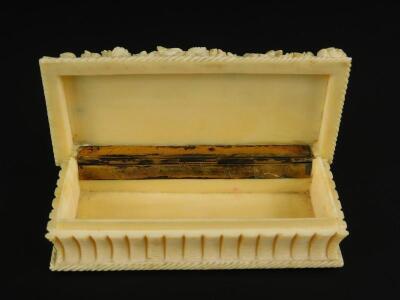 A late 19thC Chinese ivory box and cover - 3