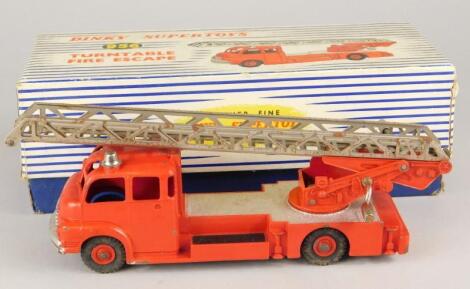 A Dinky Supertoys turntable fire escape vehicle