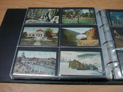 Approximately three hundred and forty early 20thC and later postcards