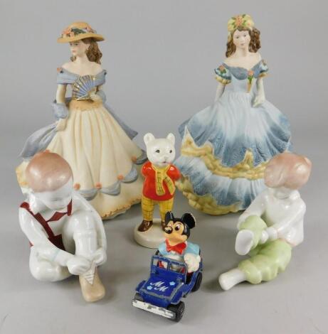 Various porcelain figures