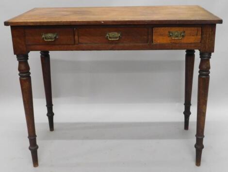 A Victorian mahogany side table