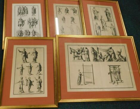 Various 19thC French Neo-Classical prints