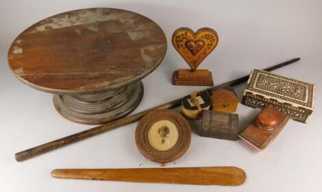 Various treen items