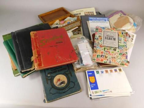 A quantity of stamp albums