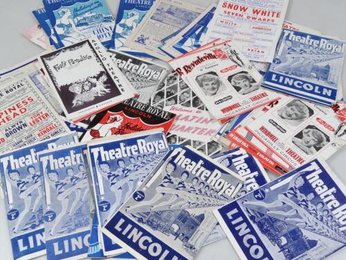 Various Lincoln Theatre Royal and other ephemera and programmes