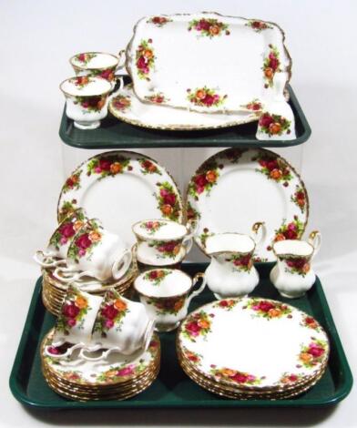 A Royal Albert Old Country Roses part tea service