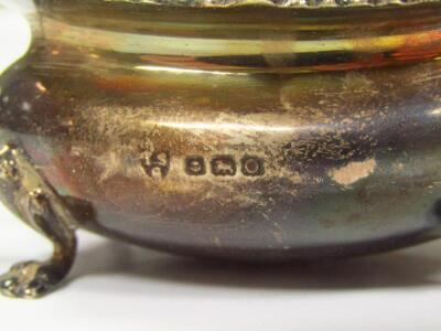 A George V silver mustard pot - 2