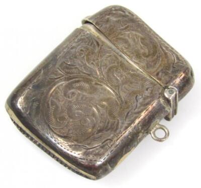 A George V silver vesta case - 2