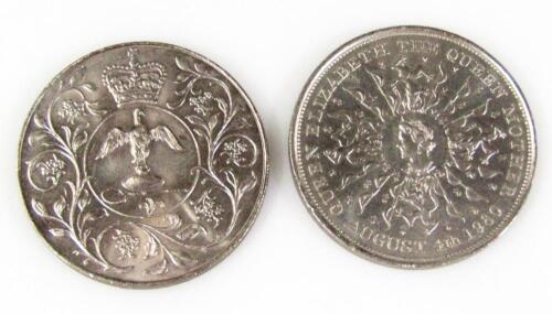 Two silver Elizabeth II Commemorative coins dated 1977.