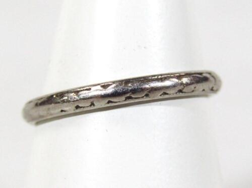 A platinum wedding band