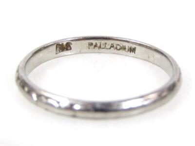 A platinum wedding band - 2