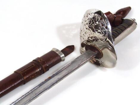 A George V cavalry officer's sword