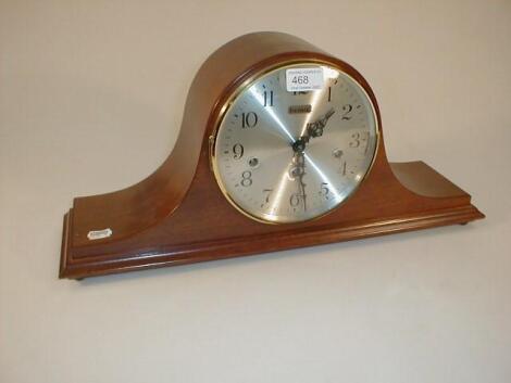 A Hermle Napoleons hat mantel clock