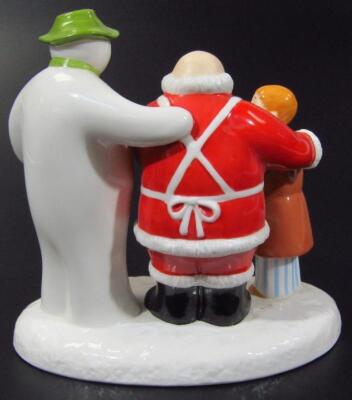 A Coalport Characters The Snowman And Father Christmas Collectors Choice Special Edition figure grou - 2