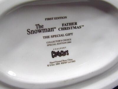 A Coalport Characters The Snowman And Father Christmas Collectors Choice Special Edition figure grou - 3