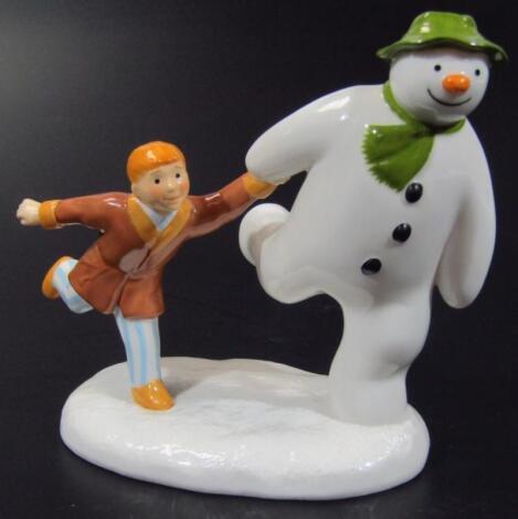 A Coalport Classics The Snowman figure group