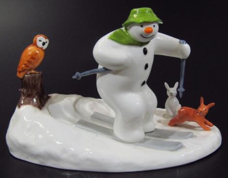 A Coalport Characters The Snowman figure group