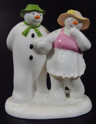 A Coalport Characters The Snowman figure group