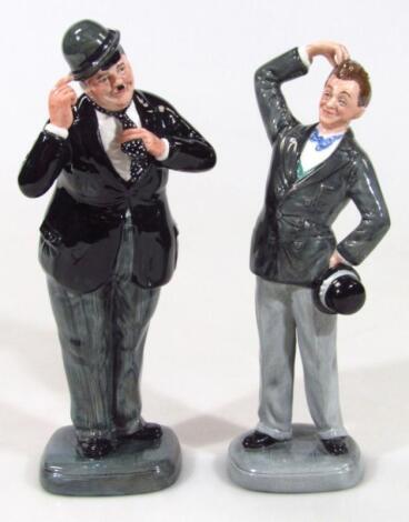 A Royal Doulton figure Stan Laurel and Oliver Hardy