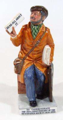 A Royal Doulton figure The News Vendor