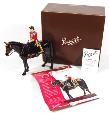 A Beswick Queen Elizabeth II and Burmese equestrian group