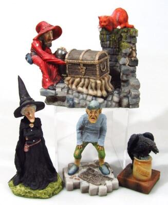 Various Clarecraft Discworld figure groups - 5