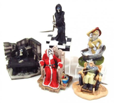 Various Clarecraft Discworld character figures