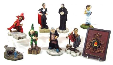 Various Clarecraft Discworld character figures