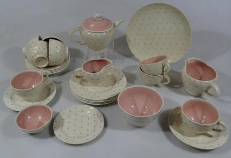 A mid 20thC Susie Cooper pottery part tea service