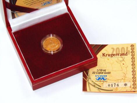 A case proof 2004 1/10 Krugerrand