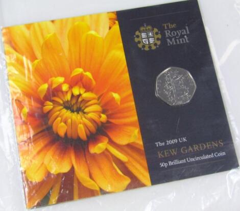 2009 uncirculated Kew Gardens 50p coin