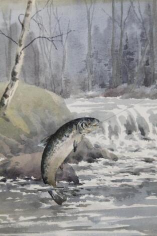 ‡Cecil Hodkinson. 1895-1979. Salmon Fishing On The Tay