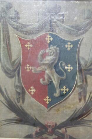 Early 19thC English School. Coat Of Arms