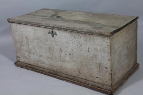 A late 19thC pine tool box