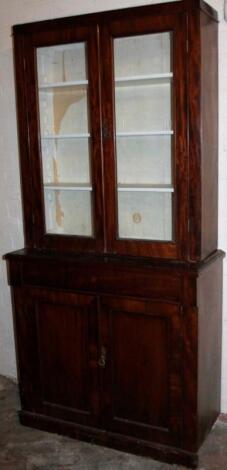 A Victorian mahogany bookcase