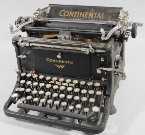 An early to mid 20thC Continental typewriter