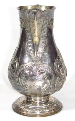 A George III silver jug - 2