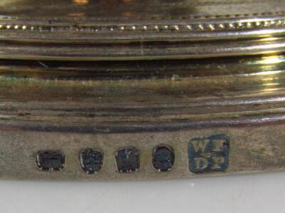 A set of four George III silver footed bowls - 5